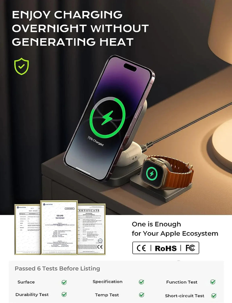 3 in 1 Magcafe Wireless Charging Station
