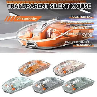 Transparent Wireless Bluetooth Mouse