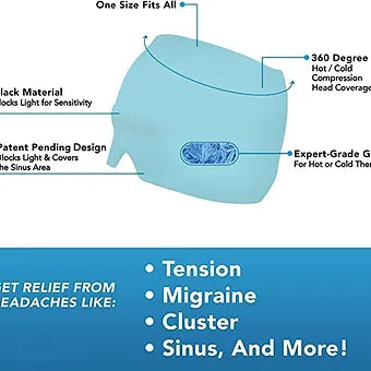 Headache Relief Ice Gel Eye Mask - Mystery Gadgets headache-relief-ice-gel-eye-mask, 