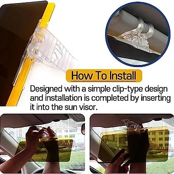 Car HD Anti-Glare Sun Visor