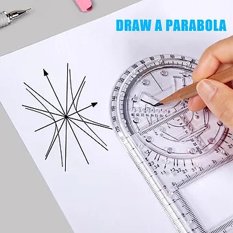 Rotatable Mathematical  Geometry Ruler