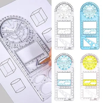 Rotatable Mathematical  Geometry Ruler