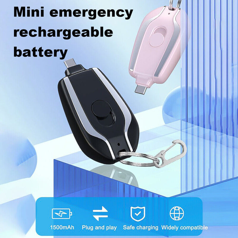 Mini Emergency Keychain Power Bank
