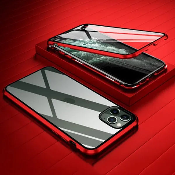 Double Sided Magnetic Glass Phone Case