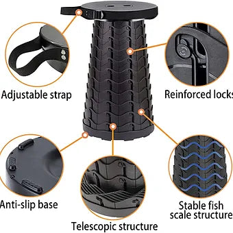 Portable Folding Telescopic Stool