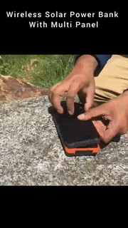 Wireless Solar Power Bank With Multi Panel