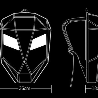 LED Travel Safety Waterproof Backpack