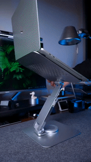 Retracting Aluminum Tablet and Laptop Stand