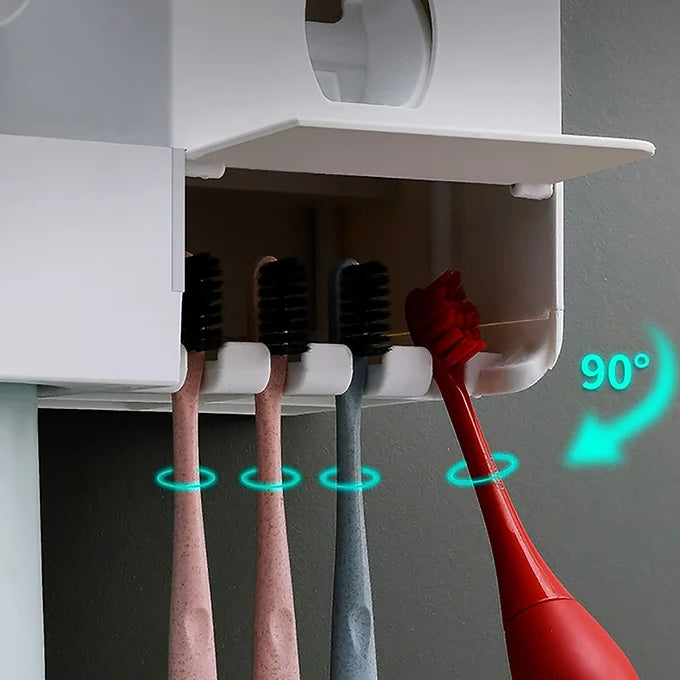 Wall-Mounted Toothpaste Dispenser Rack