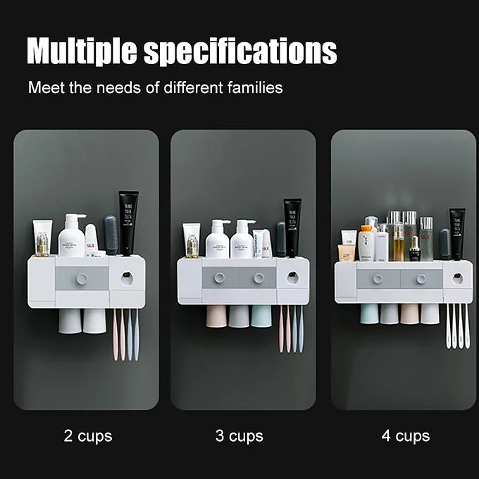 Wall-Mounted Toothpaste Dispenser Rack