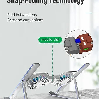 Foldable Aluminum Laptop Cooling Stand