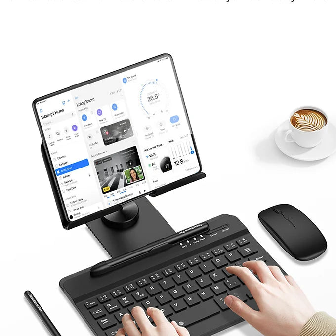 FlexiDesk Laptop Stand with Keyboard, Wireless Mouse and Pen