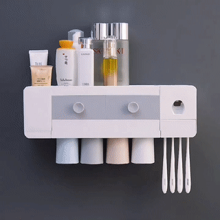 Wall-Mounted Toothpaste Dispenser Rack