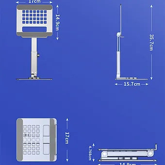 Retracting Aluminum Tablet and Laptop Stand