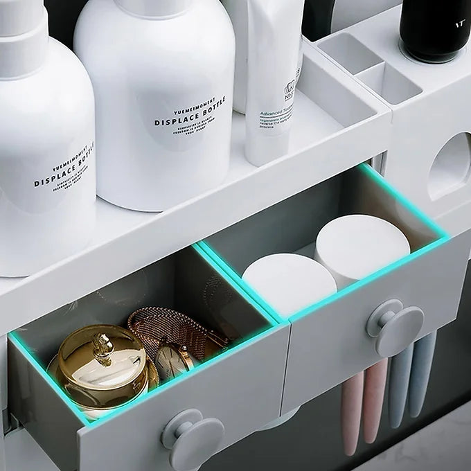 Wall-Mounted Toothpaste Dispenser Rack