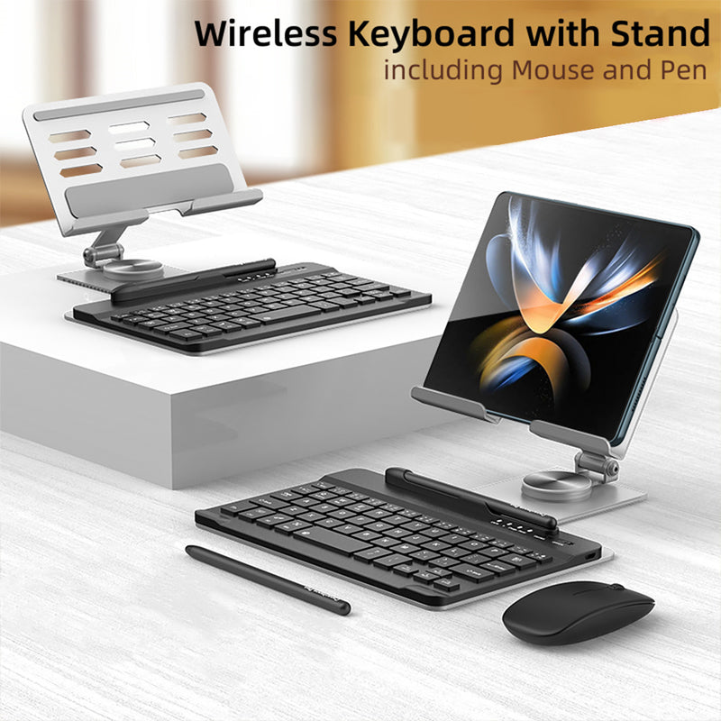 FlexiDesk Laptop Stand with Keyboard, Wireless Mouse and Pen