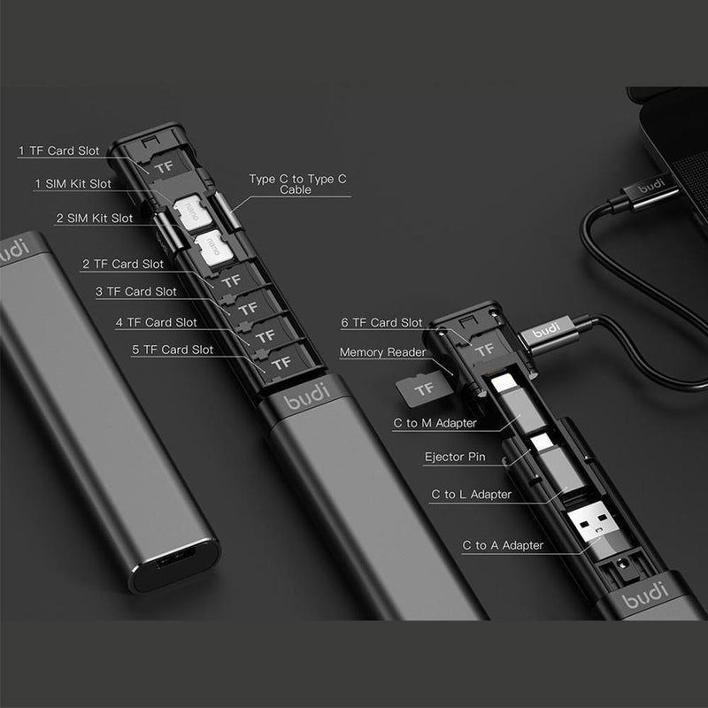 Multifunctional card storage device