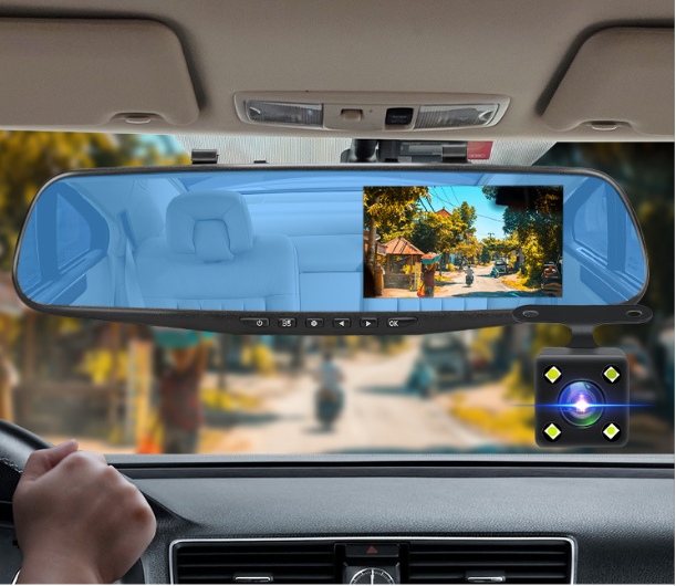 AutoGuard Mirror Dashcam