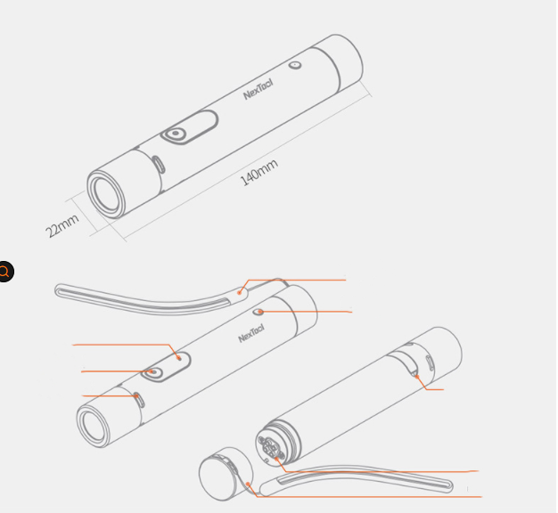 Multifunctional Anti-Spy Privacy Stick with Flashlight