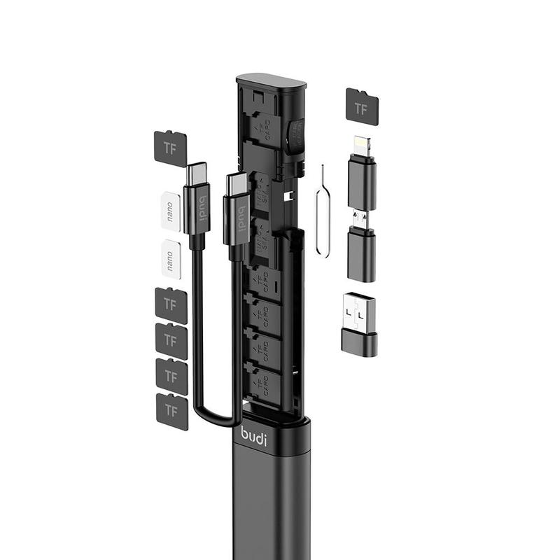 Multifunctional card storage device