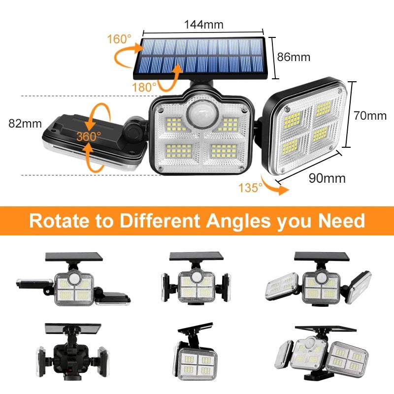 RC Motion Sensor Solar Spotlights