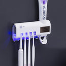 UV Toothbrush Rack with Toothpaste Squeezer