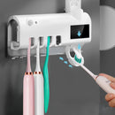 UV Toothbrush Rack with Toothpaste Squeezer