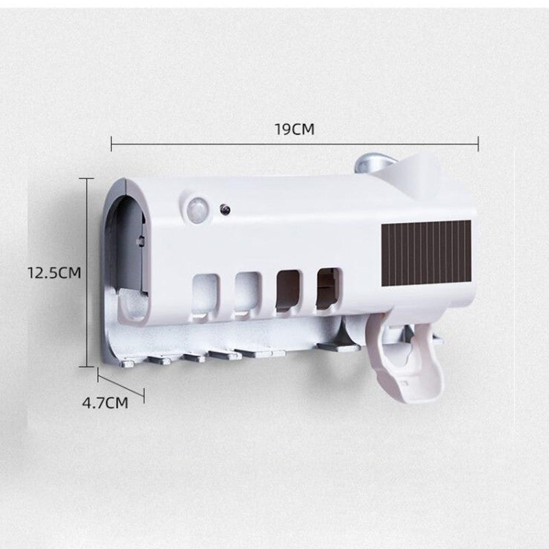 UV Toothbrush Rack with Toothpaste Squeezer