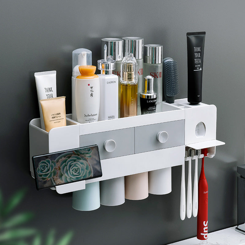 Wall-Mounted Toothpaste Dispenser Rack