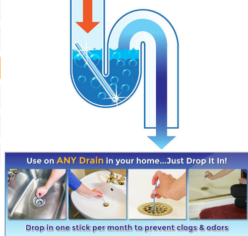 Drain Cleaning Sticks Pack of 12