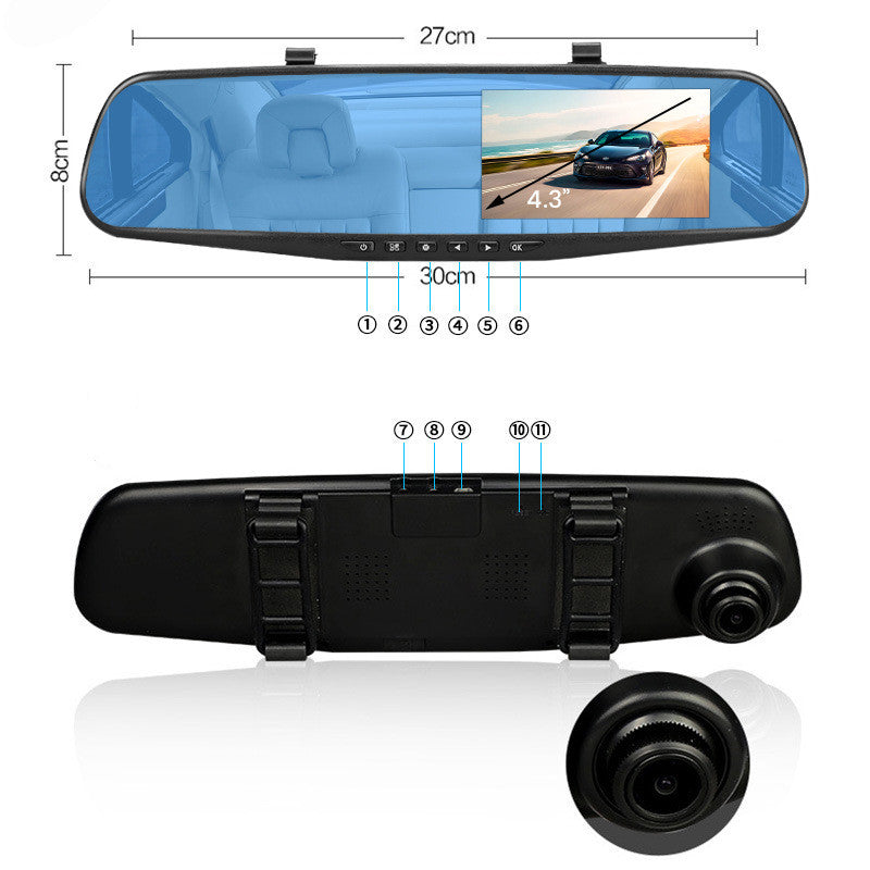 AutoGuard Mirror Dashcam