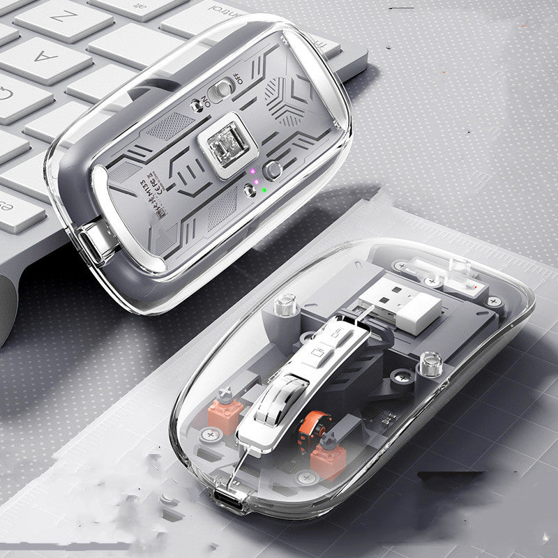 Transparent Wireless Bluetooth Mouse