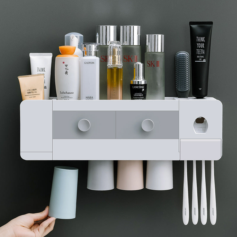 Wall-Mounted Toothpaste Dispenser Rack