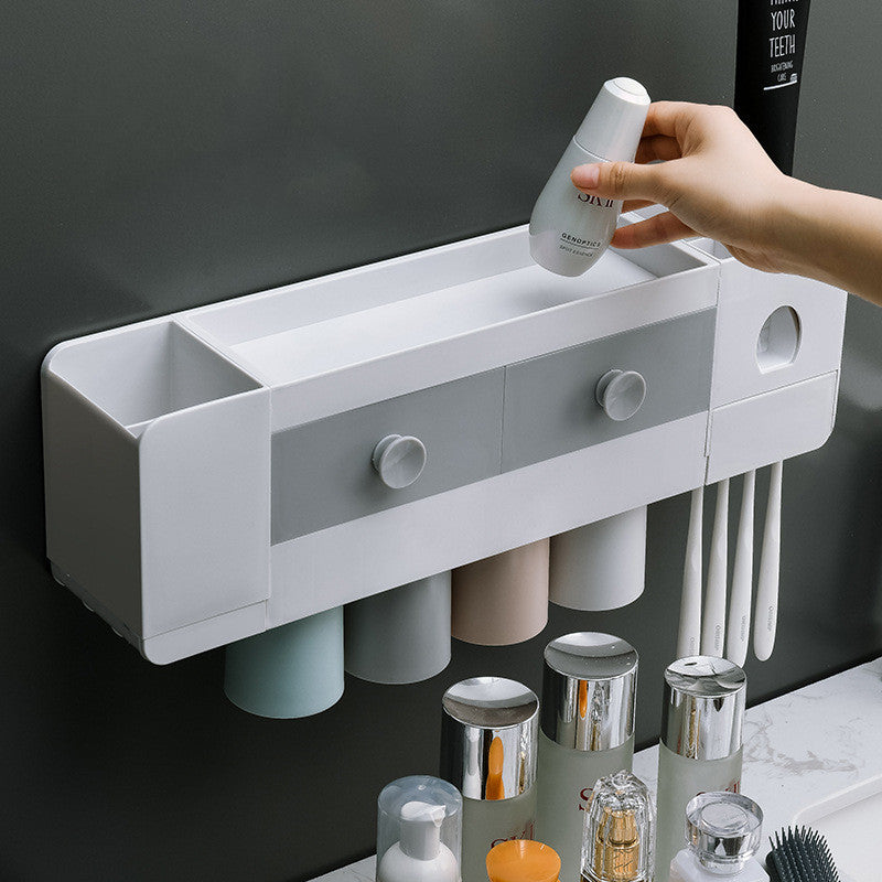 Wall-Mounted Toothpaste Dispenser Rack