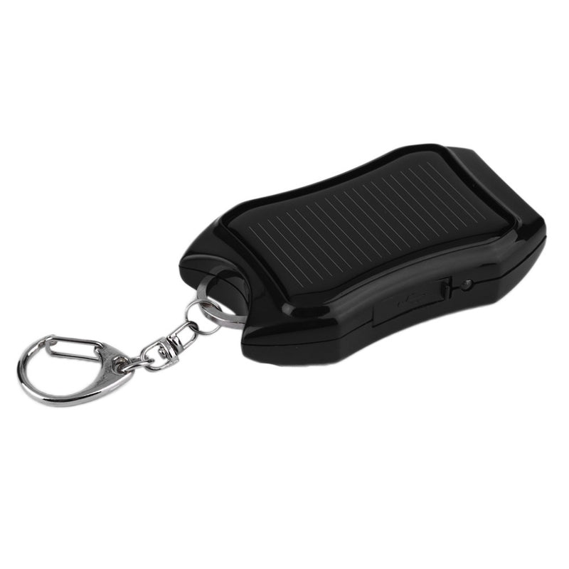 Solar Power Bank Keychain with Flashlight
