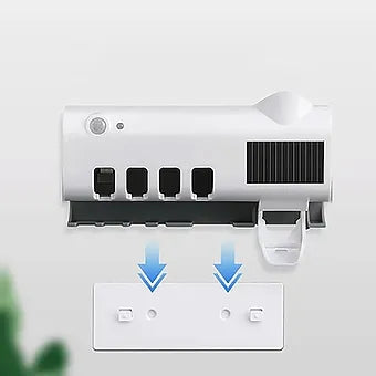 UV Toothbrush Rack with Toothpaste Squeezer