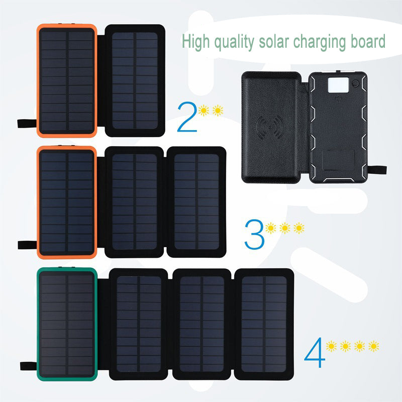 Wireless Solar Power Bank With Multi Panel