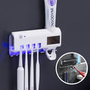 UV Toothbrush Rack with Toothpaste Squeezer