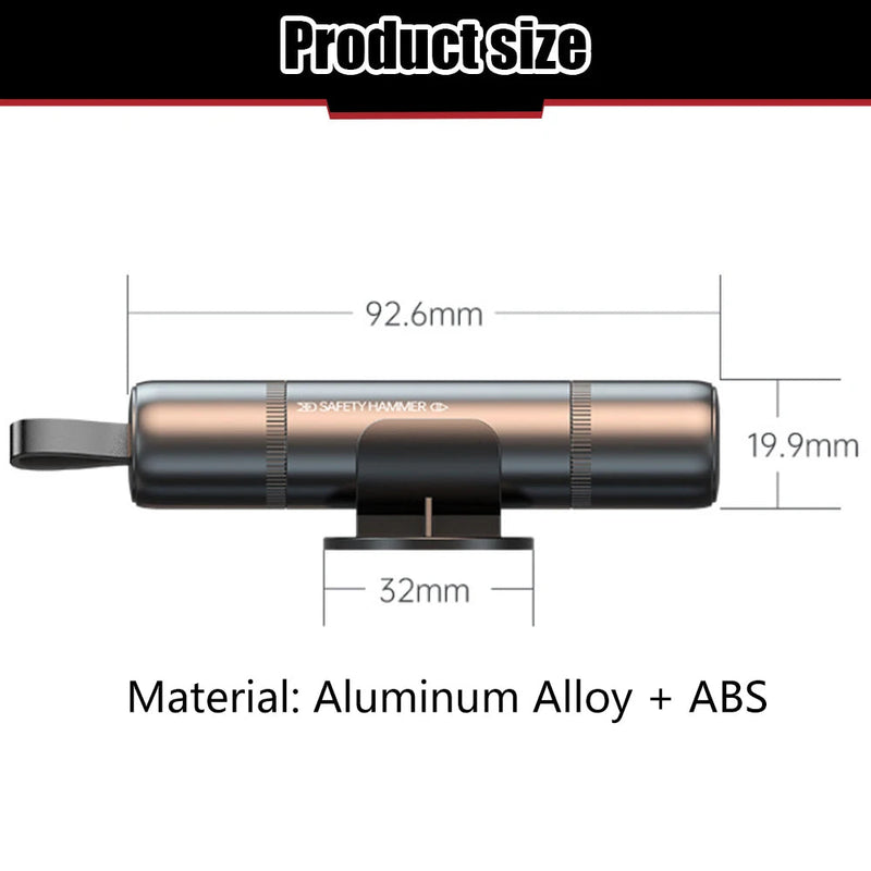 Car Survival Hammer with Seatbelt Cutter 2PCS