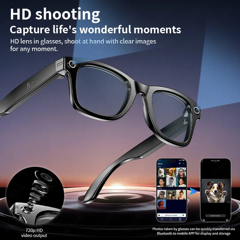 AI Powered Smart Bluetooth Glasses