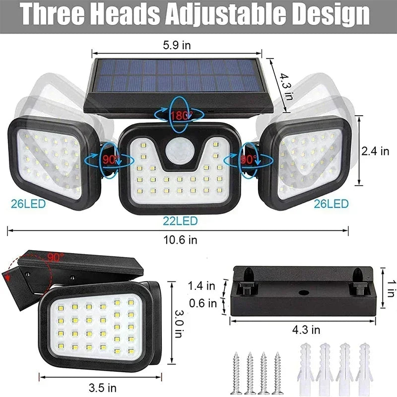 Solar Motion Sensor Security Light
