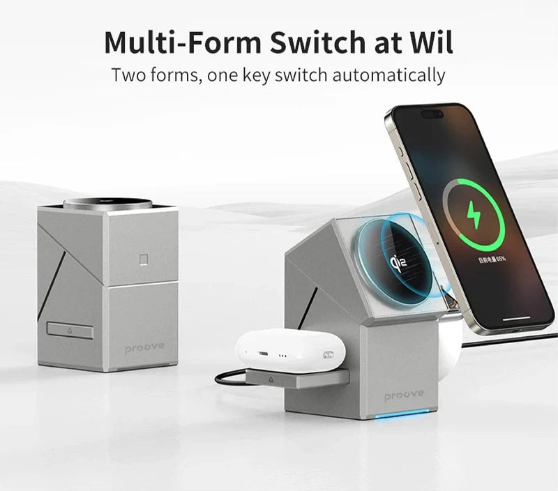 Magnetic 3-in-1 Wireless Quick Charger