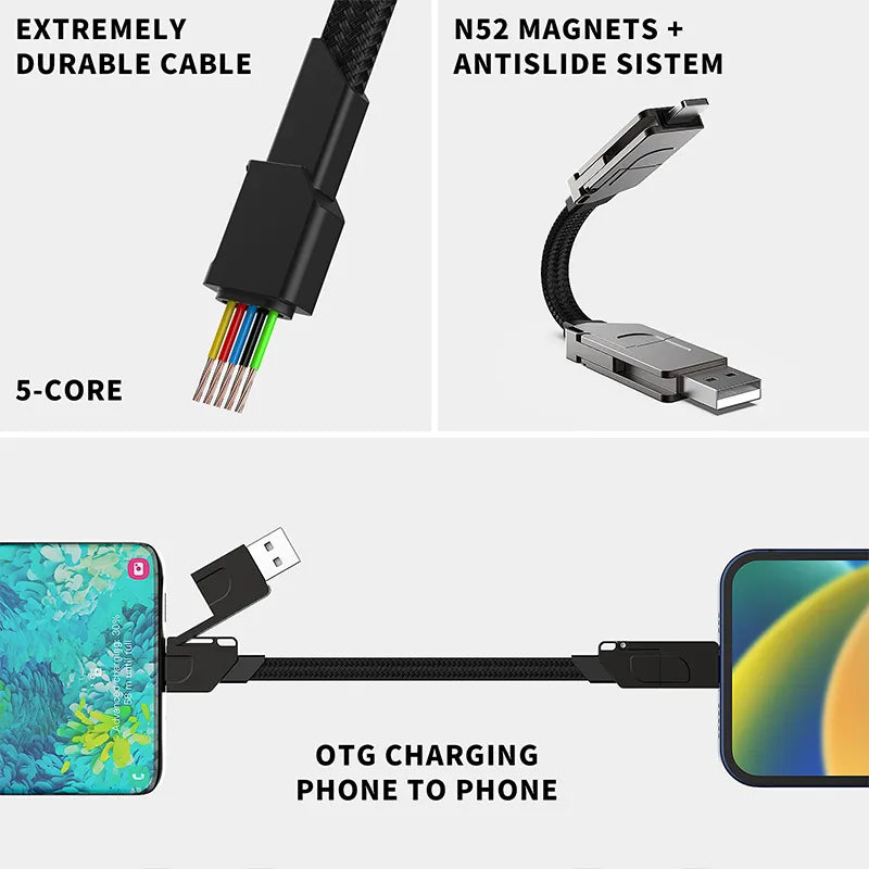 6 in 1 Multi Fast Charging Cable