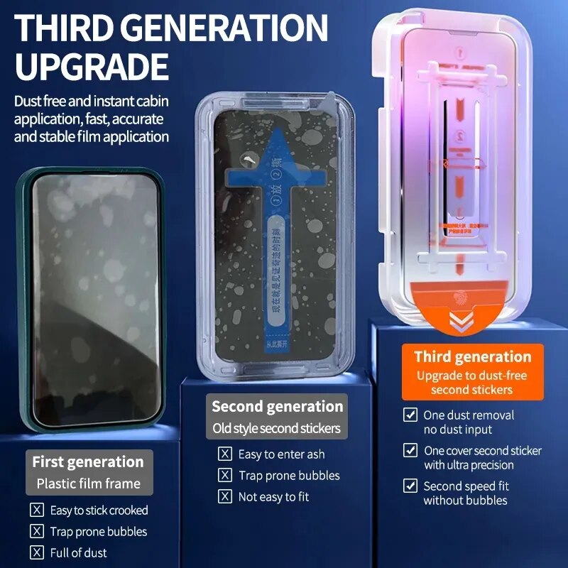 Easy Install Dust-Free Privacy Screen Protector