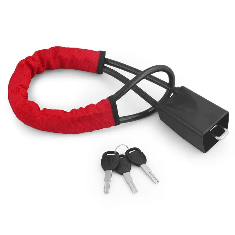 Car Safety Steering Lock with Seat Belt Socket