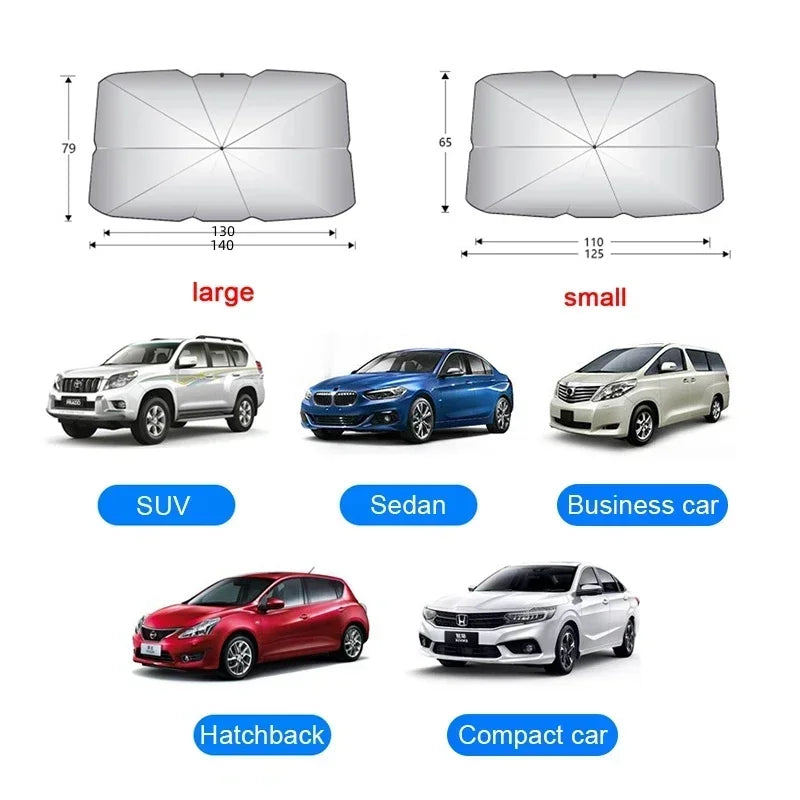 Car Windshield UV Shield Umbrella