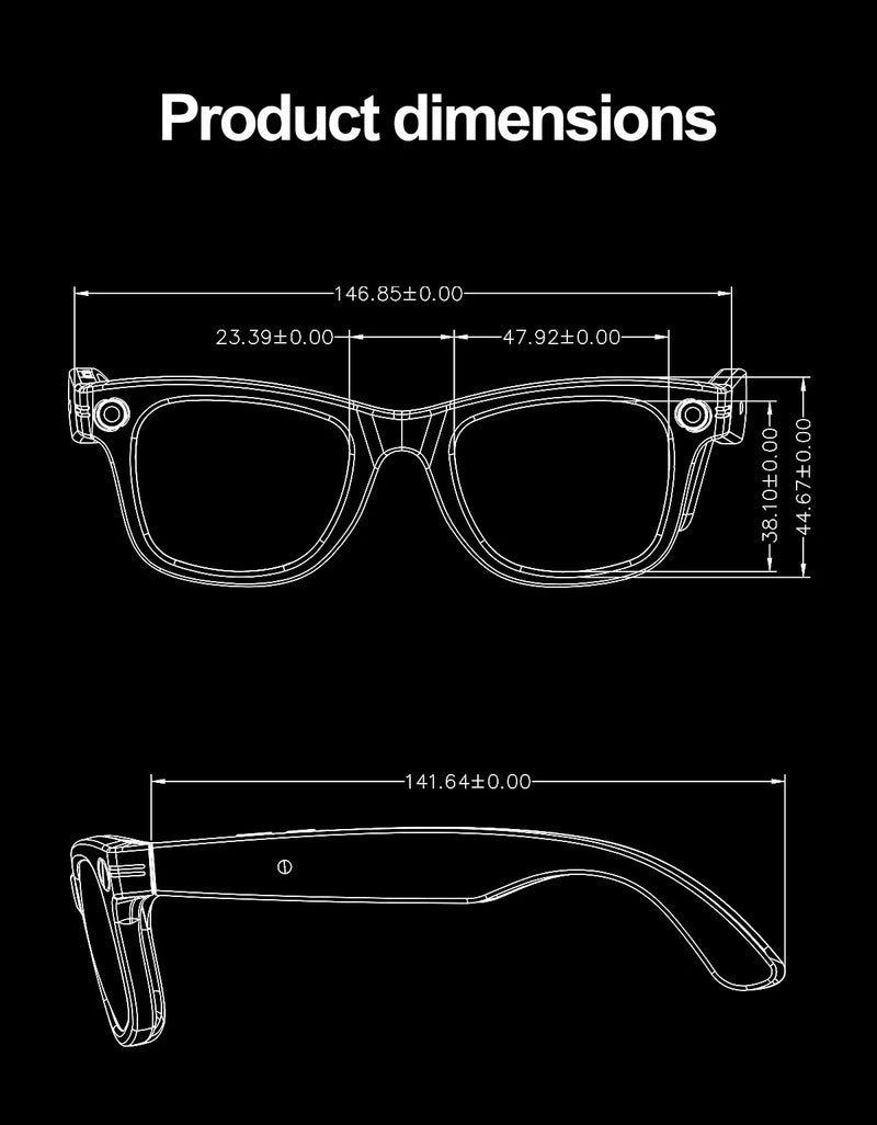 AI Powered Smart Bluetooth Glasses