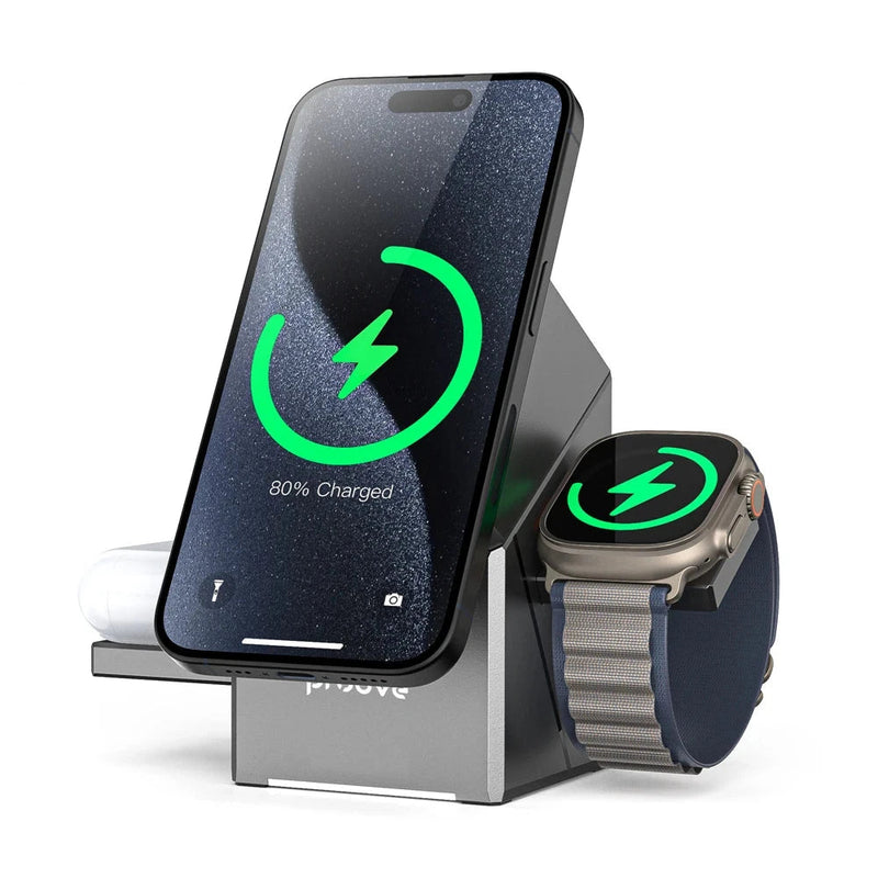 Magnetic 3-in-1 Wireless Quick Charger