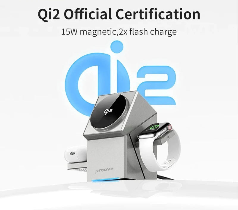 Magnetic 3-in-1 Wireless Quick Charger