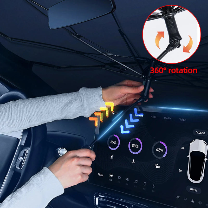 Car Windshield UV Shield Umbrella